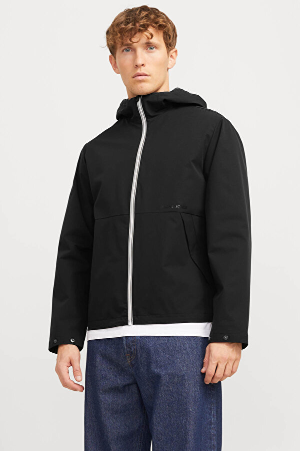 JJADAM LIGHT JACKET HOOD Siyah Erkek Ceket