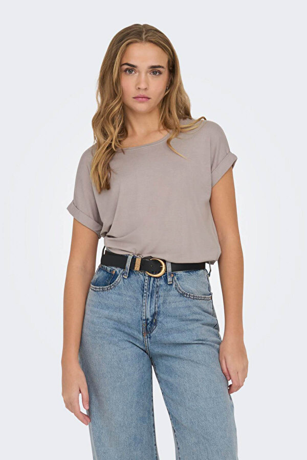 ONLMOSTER S/S O-NECK TOP Pembe Kadın Kısa Kol T-Shirt