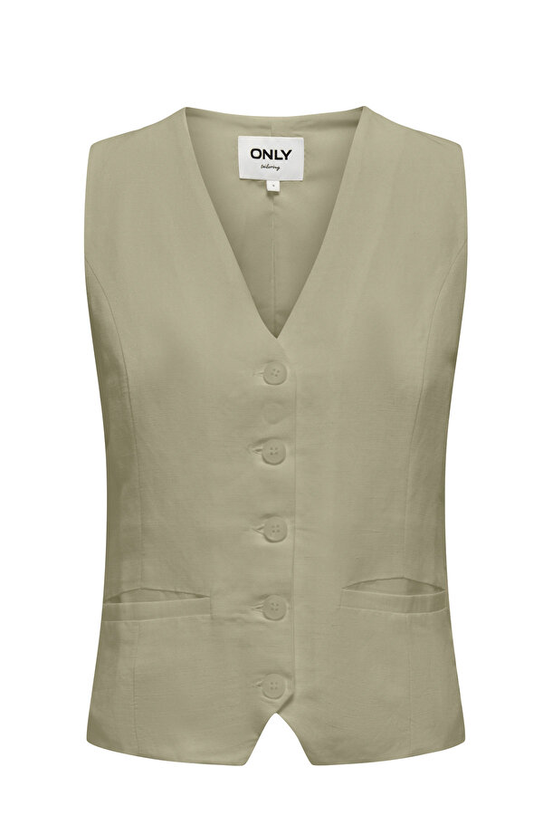 ONLWINDY LIFE S/L LINEN B Yeşil Kadın Yelek