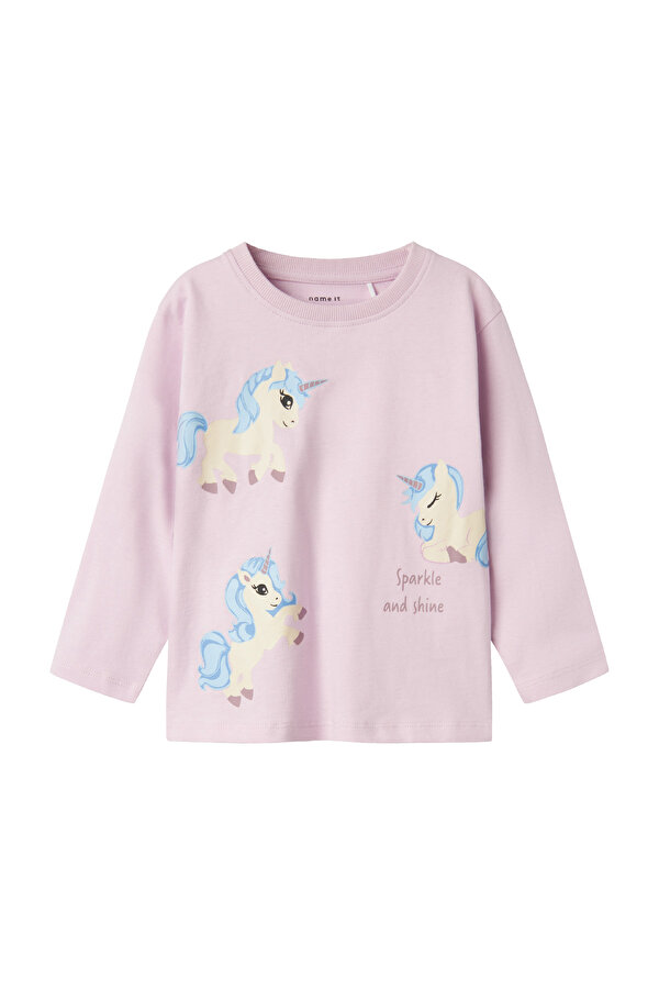 NMNBARRY NREG LS TOP Pembe Unisex Çocuk Kısa Kol T-Shirt
