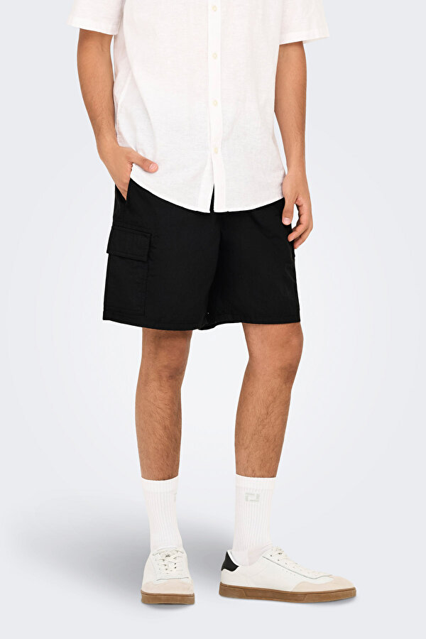 ONSKAL CARGO 0287 SHORTS Siyah Erkek Şort