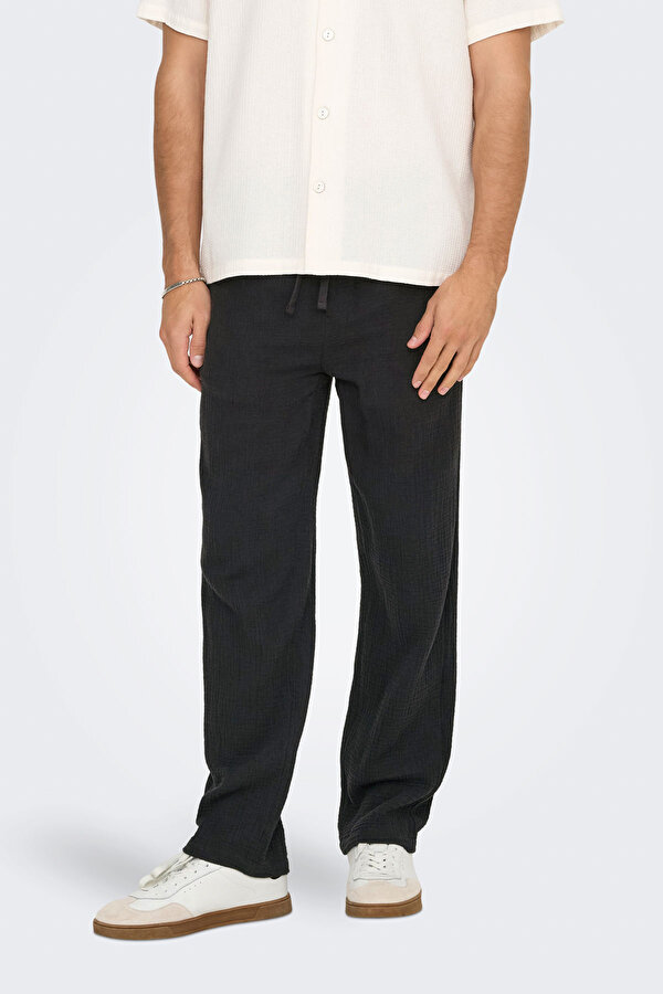 ONSSINUS 0158 LOOSE PANT Siyah Erkek Pantolon