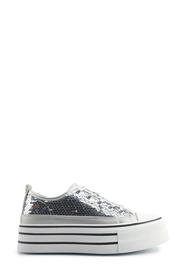 25S-002 5FX Gümüş Kadın Sneaker