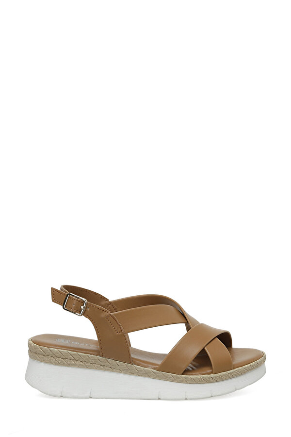 25S-503 5FX Camel Kadın Dolgu Topuk Sandalet