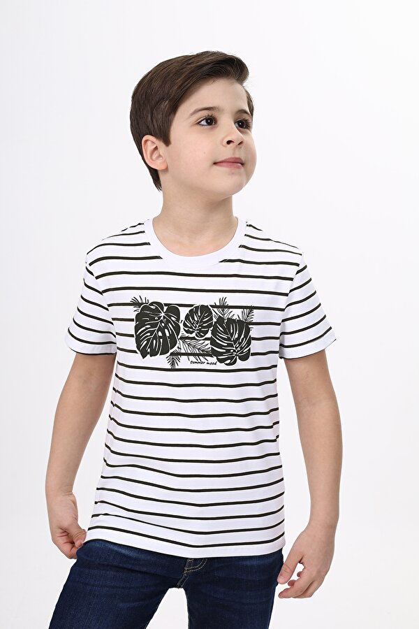 Toontoy Erkek Çocuk Çizgili Tişört
