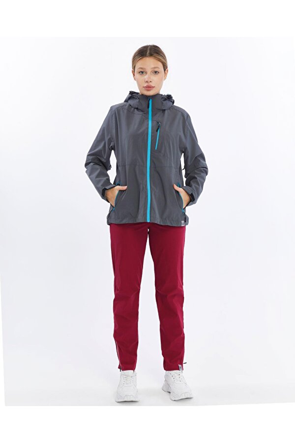 Windbreaker Kadın Ceket-FÜME