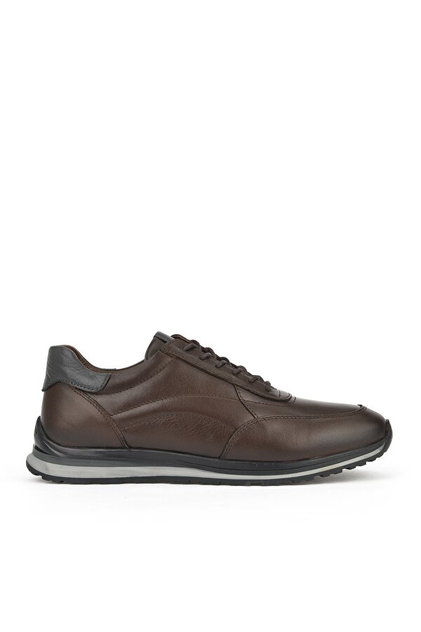 Erkek Hakiki Deri Sneaker 1511002Z415 Kahve
