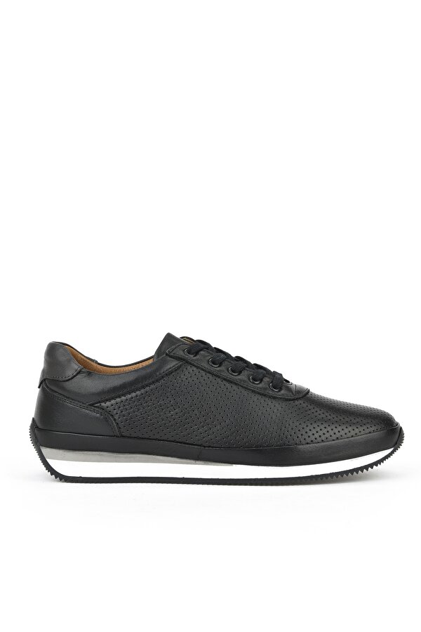 Erkek Hakiki Deri Sneaker 1511002Z063 Siyah