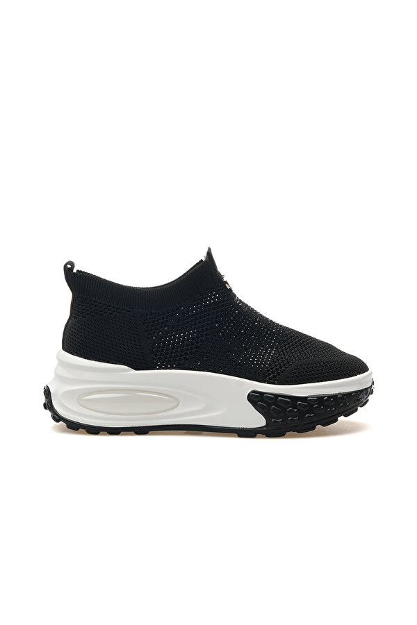 Kadın Taş Detaylı Sneaker Günlük Ayakkabı 25y 25y305-4 Z Siyah