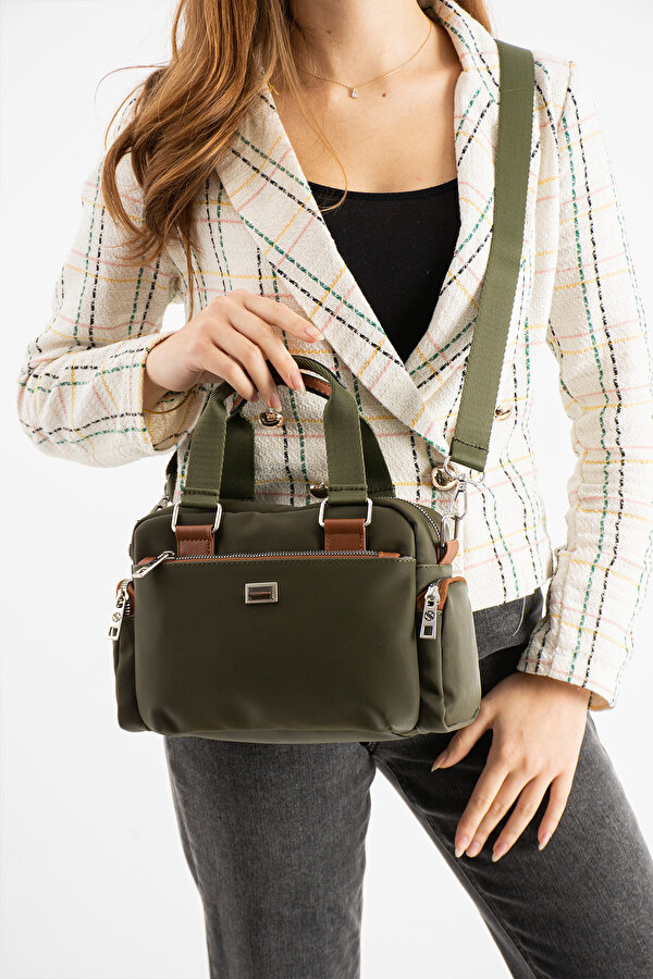 SN 1422 Kadın Omuz Çantası El Çantası Çapraz Çanta YEŞİL TABA