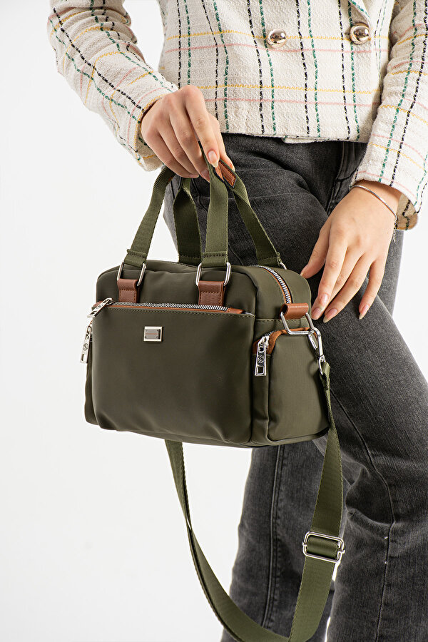 SN 1422 Kadın Omuz Çantası El Çantası Çapraz Çanta YEŞİL TABA