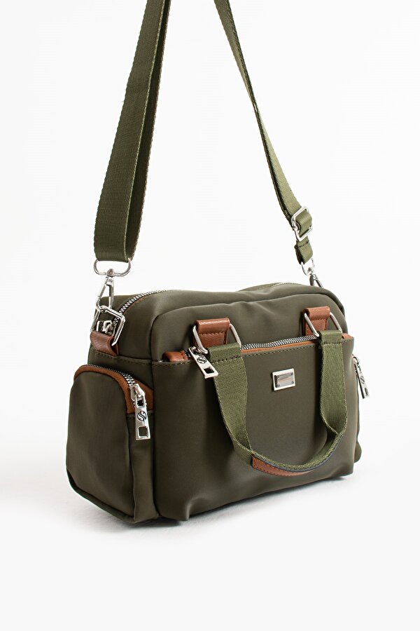 SN 1422 Kadın Omuz Çantası El Çantası Çapraz Çanta YEŞİL TABA