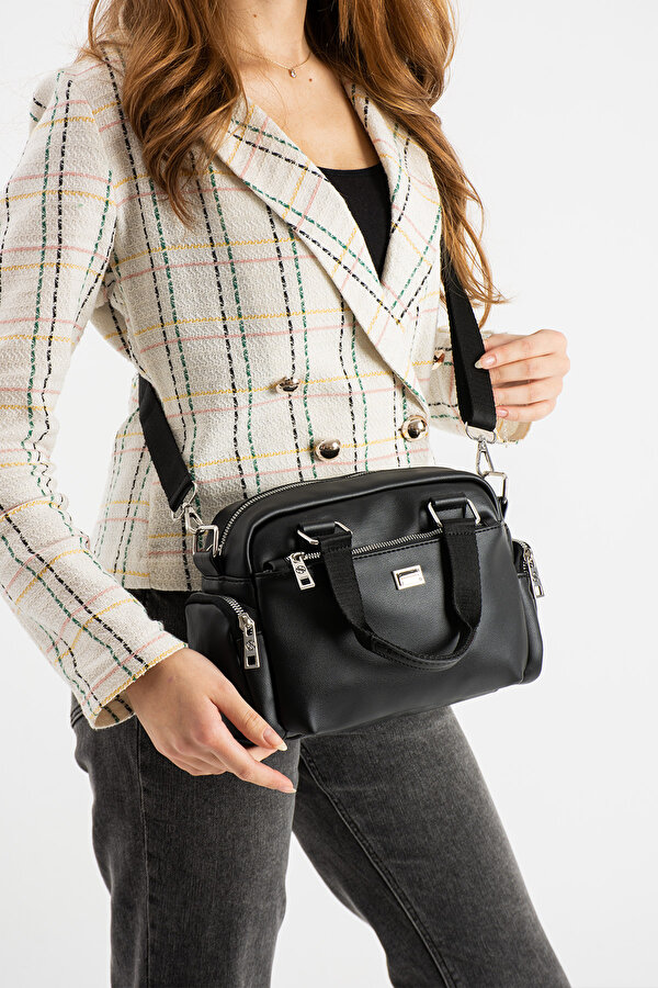 SN 1422 Kadın Omuz Çantası El Çantası Çapraz Çanta SİYAH