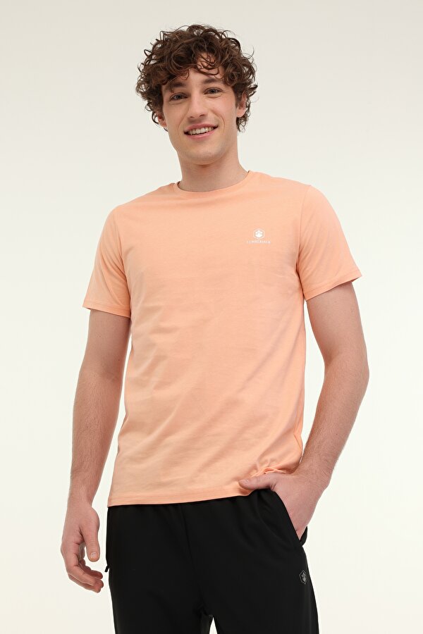CT102 BASIC C NECK T-SHIR Turuncu Erkek Kısa Kol T-Shirt