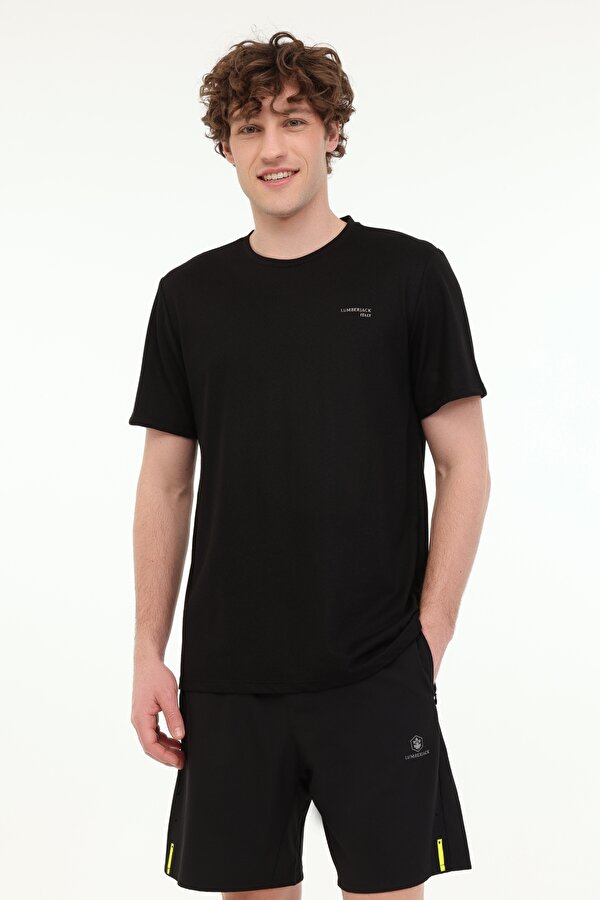 ML LEAN 11ITL1112 5FX Siyah Erkek Kısa Kol T-Shirt