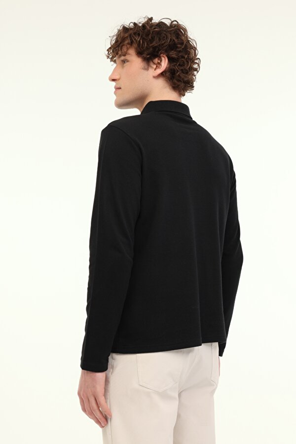 MB UKOL POLO 5FX Siyah Erkek Uzun Kol T-Shirt