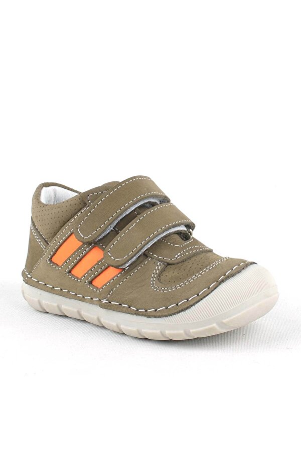Grizzy Hakiki Deri Haki İlk Adım Unisex Bebek Ayakkabısı