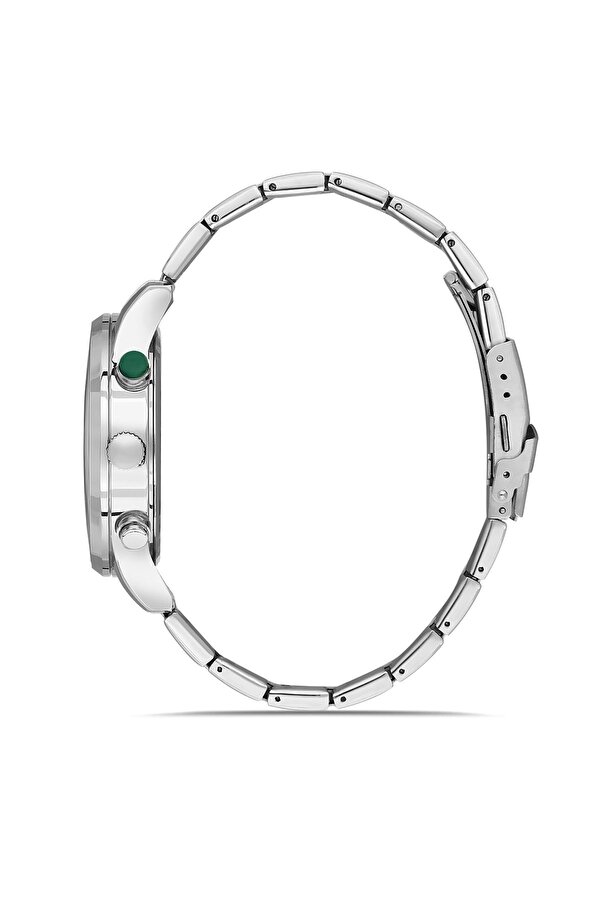 Klasik Metal Erkek Kol Saati Gümüş Yeşil Renk PL-0975E3x