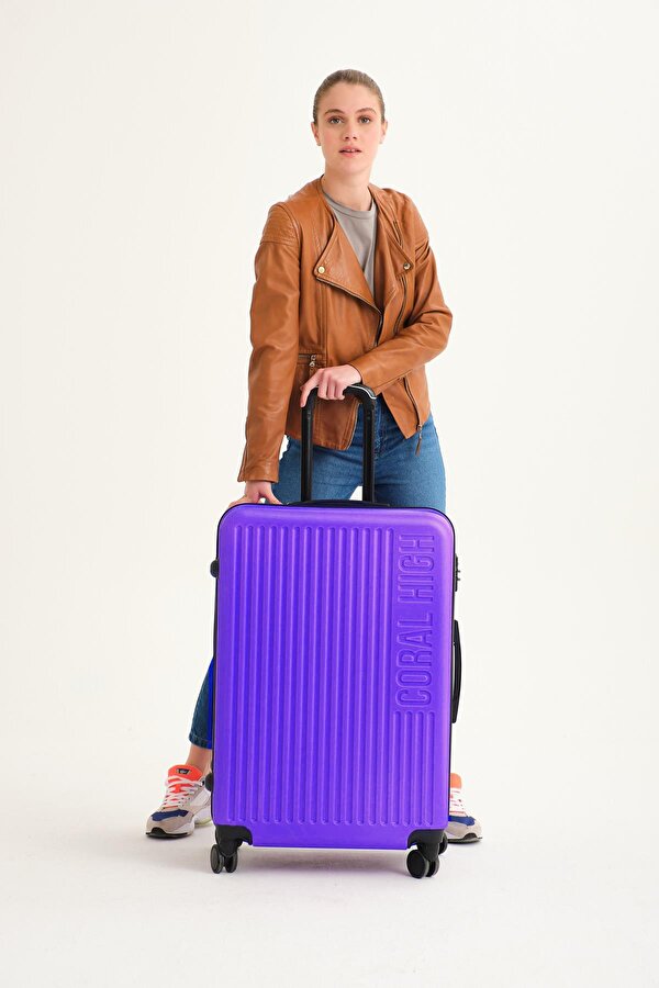 ABS Mor Büyük Boy Valiz 16453