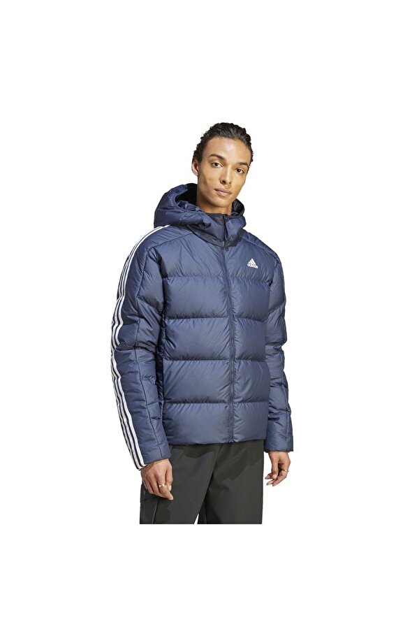 Açık Lacivert Erkek Kapüşonlu Mont Ik3213