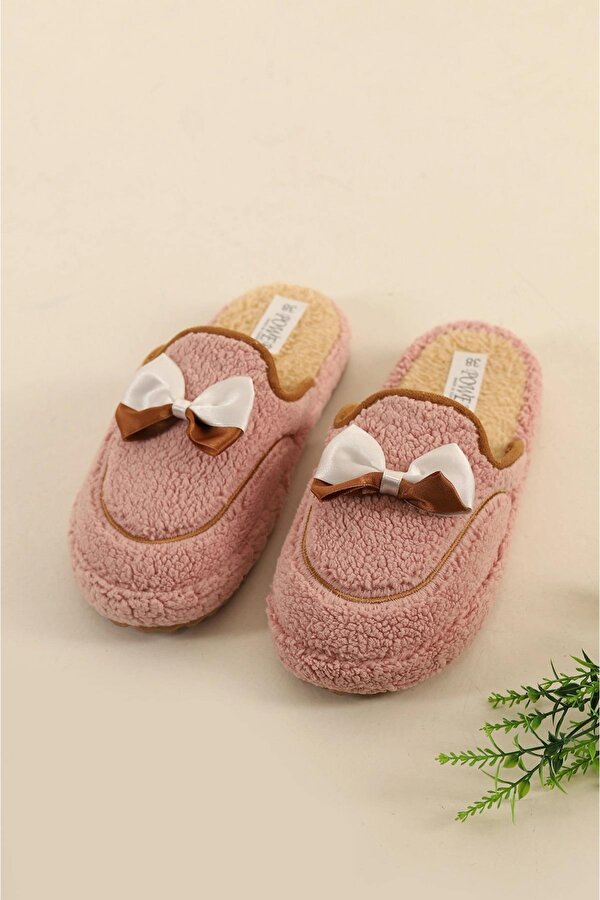 4118 Fiyonklu Kadın Günlük Ev Halı Misafir Terliği