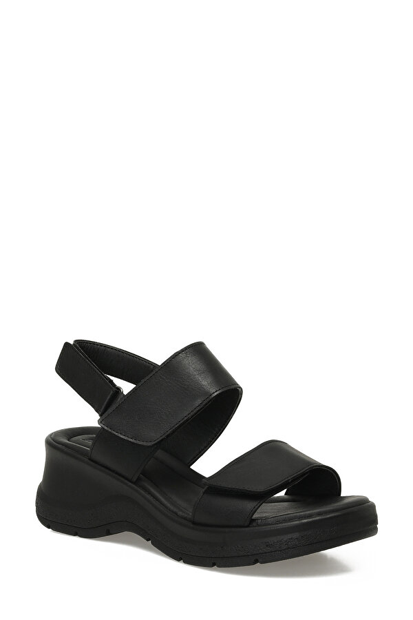 25S-271 5FX Siyah Kadın Dolgu Topuk Sandalet