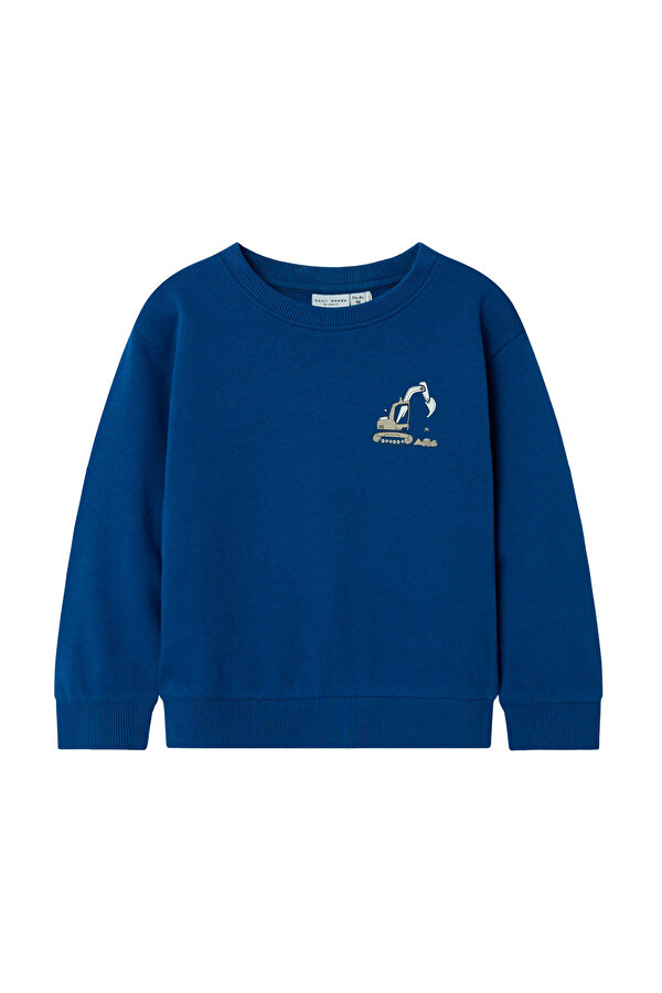 NMMVILDAR LS NREG SWEAT U Lacivert Erkek Çocuk Sweatshirt