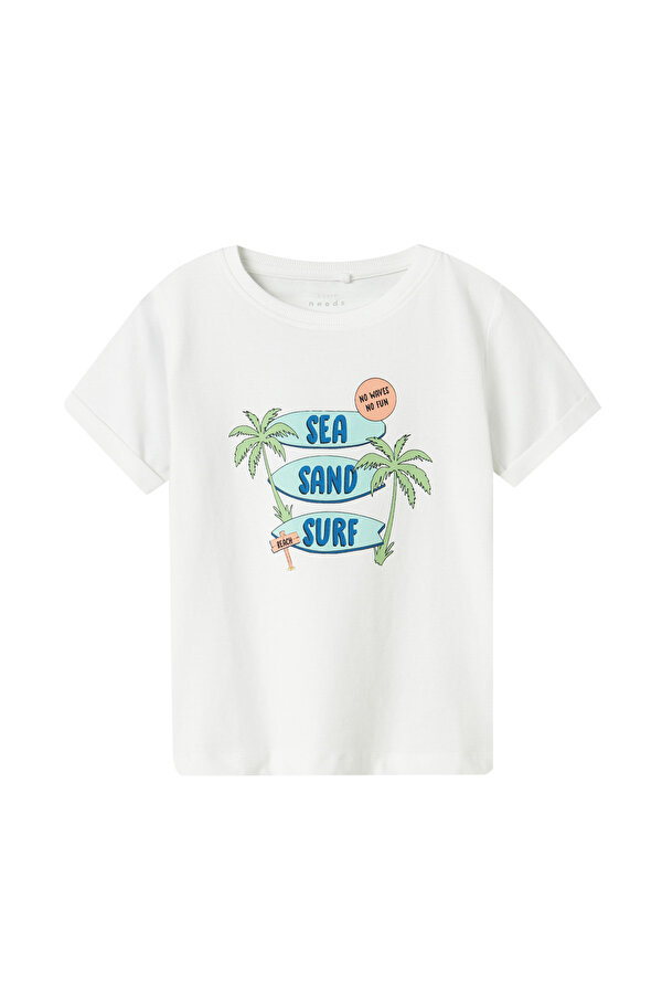 NMMVUX SS TOP Beyaz Erkek Çocuk Kısa Kol T-Shirt