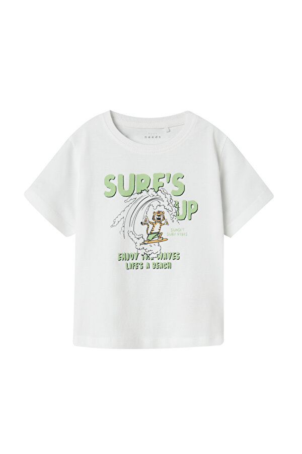 NMMVAGNO SS LOOSE TOP Beyaz Erkek Çocuk Kısa Kol T-Shirt