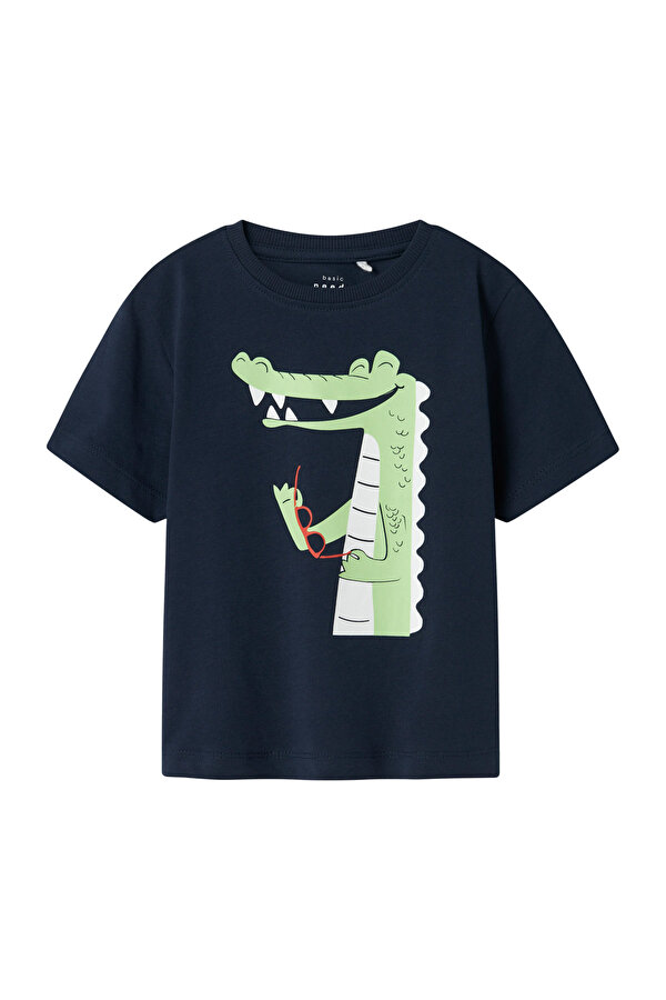 NMMVAGNO SS LOOSE TOP Mavi Erkek Çocuk Kısa Kol T-Shirt