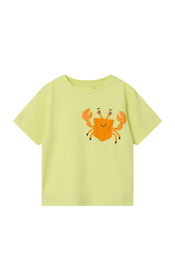 NMMZAKKO NREG SS TOP BOX Yeşil Erkek Çocuk Kısa Kol T-Shirt