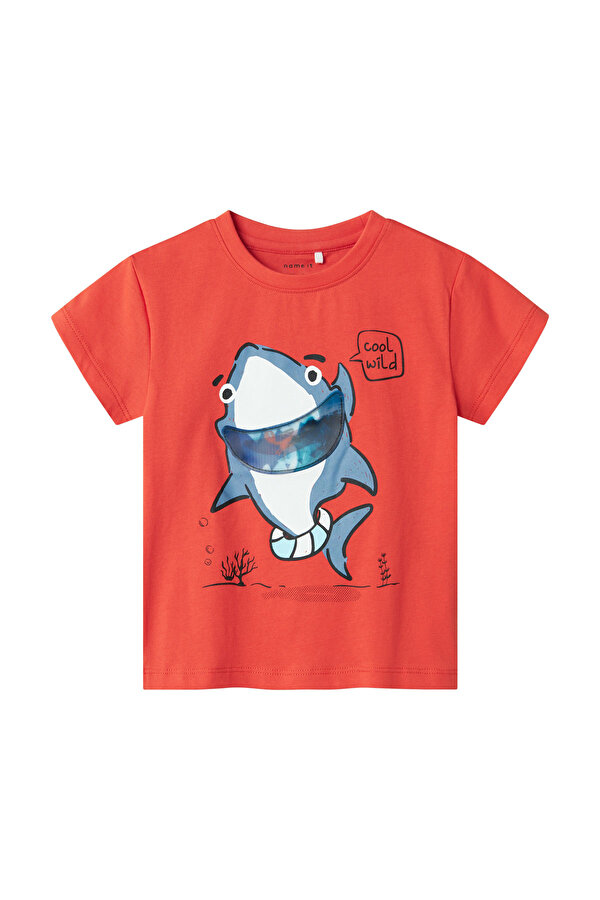 NMMFISH NREG SS TOP BOX Yeşil Erkek Çocuk Kısa Kol T-Shirt