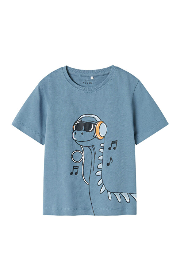 NMMVILASSE SS NREG TOP Mavi Erkek Çocuk Kısa Kol T-Shirt