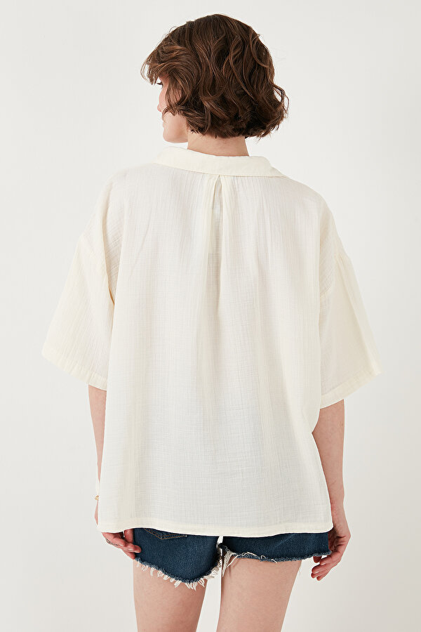 Bayan Gömlek CF25S166965 EKRU