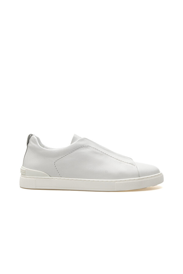 Erkek Hakiki Deri Sneaker Spor Ayakkabı 25y L5202 M Beyaz