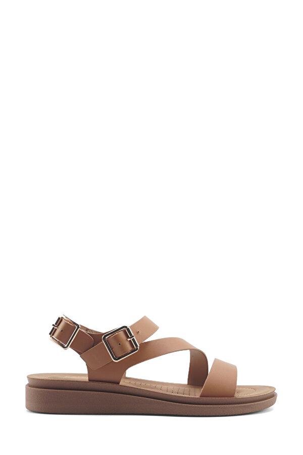 166925.Z5FX Camel Kadın Comfort Sandalet