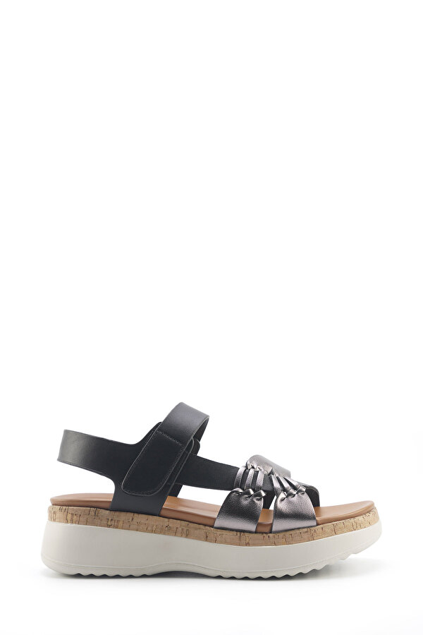 INCI HOLI 5FX Siyah Kadın Comfort Sandalet