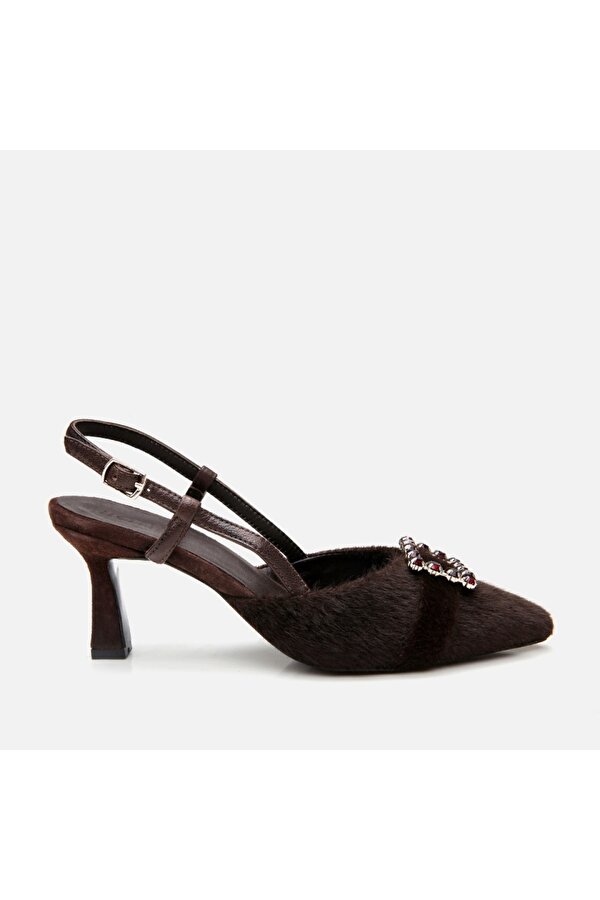Kahve Kadın Stiletto