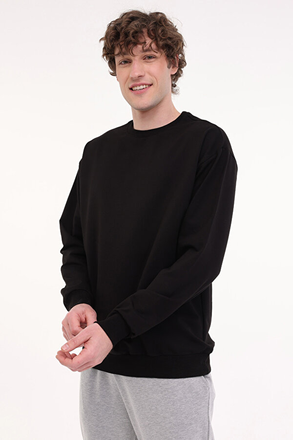 MB 16SN90 5FX Siyah Erkek Sweatshirt