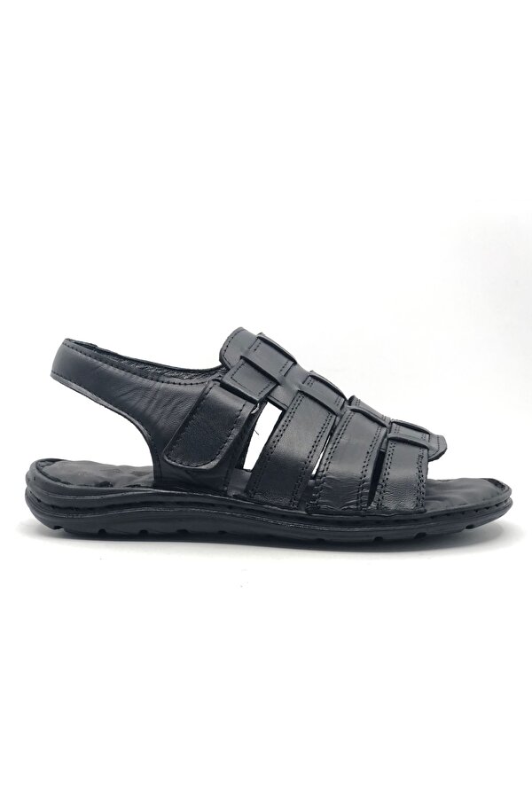 %100 Hakiki Deri Tam Ortapedik Erkek Sandalet