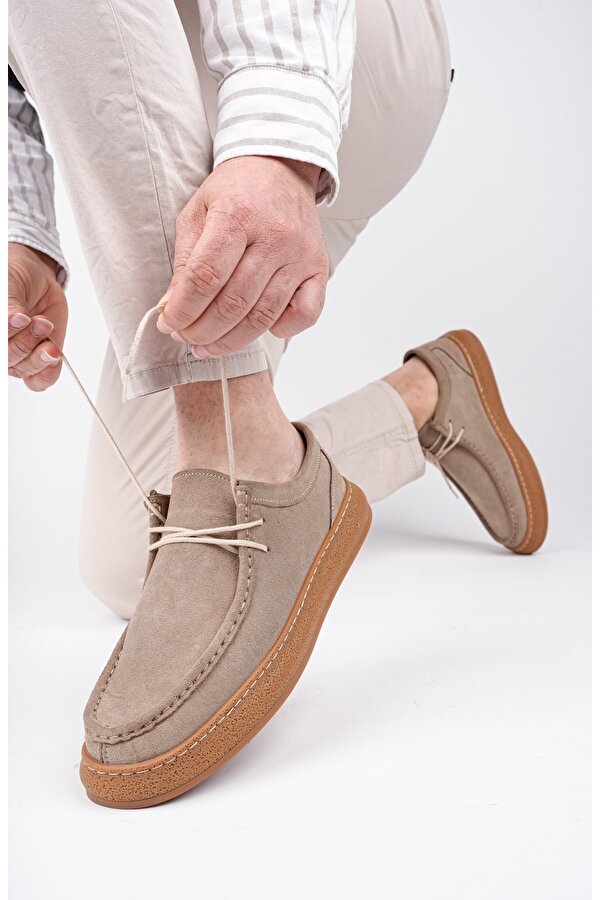 SANCHEZ Klasik Hakiki Deri Günlük Ortopedik Bağcıklı Erkek Casual Ayakkabı