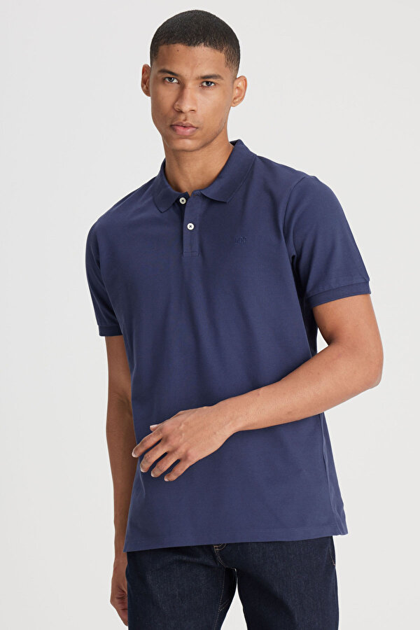 Polo T-shirt Lacivert Erkek Kısa Kol T-Shirt