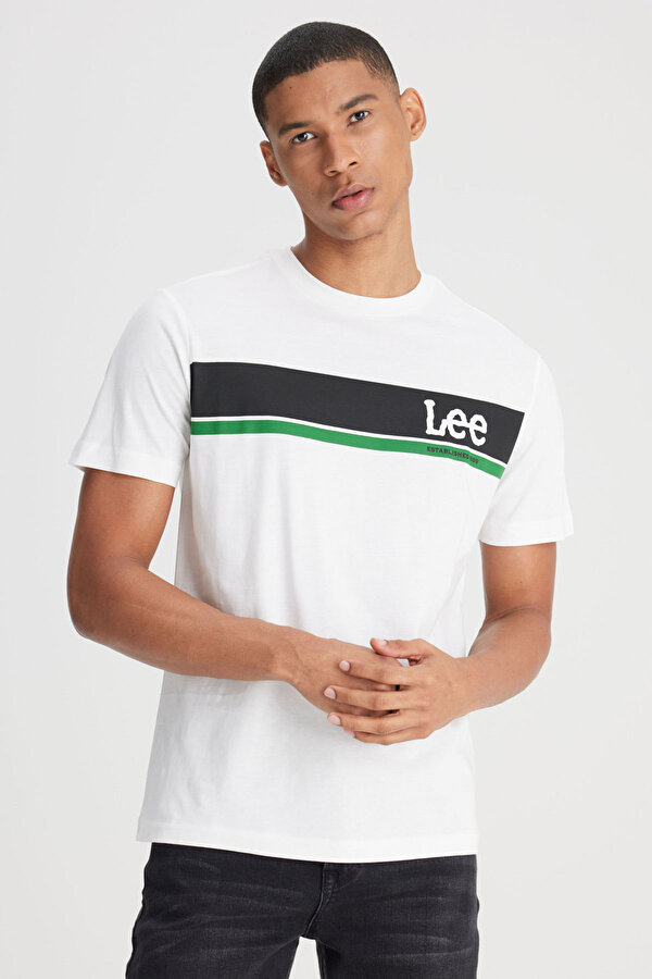 Logo T-shirt Beyaz Erkek Kısa Kol T-Shirt