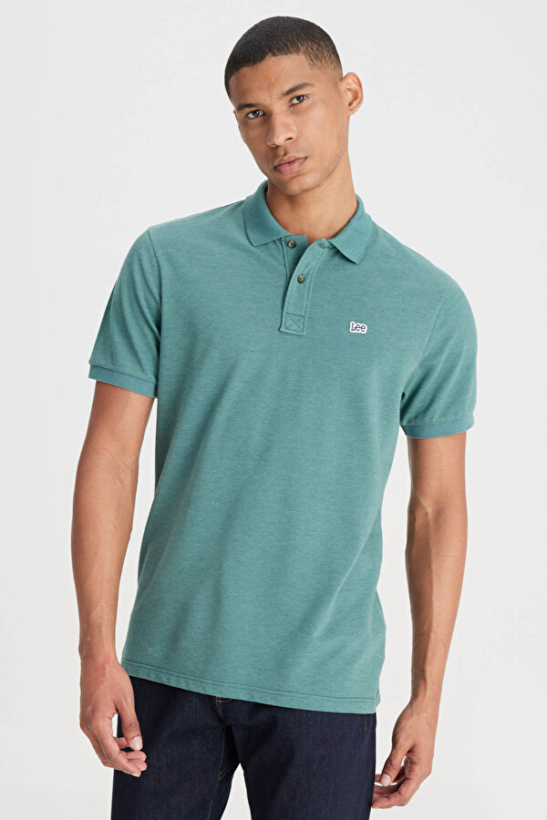 Polo Yaka Tshirt Yeşil Erkek Kısa Kol T-Shirt
