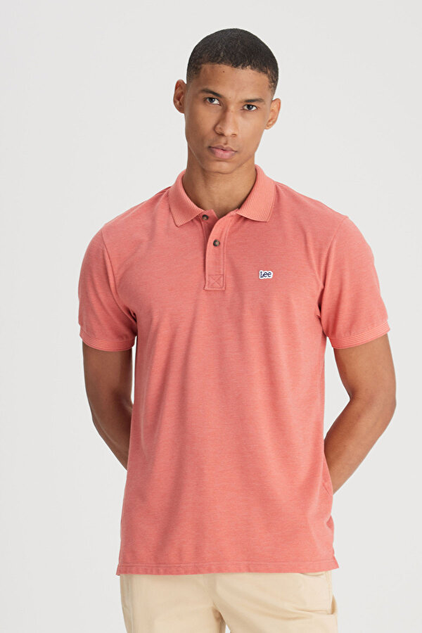 Polo Yaka Tshirt Kırmızı Erkek Kısa Kol T-Shirt