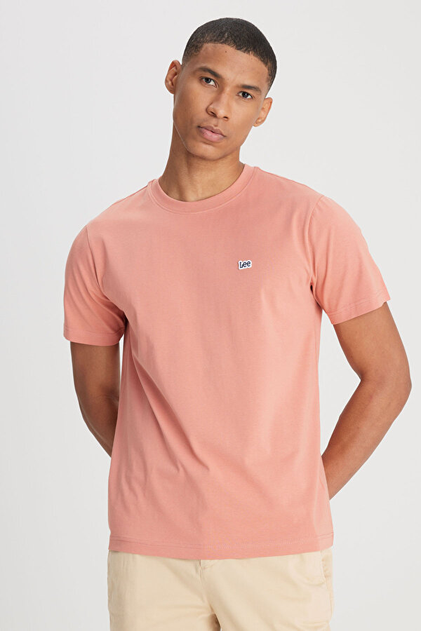 Lightweight SS Small Logo Pembe Erkek Kısa Kol T-Shirt