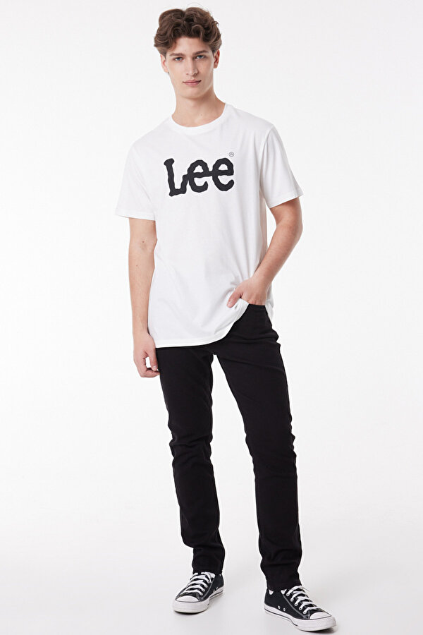 Lightweight SS Wobbly Log Beyaz Erkek Kısa Kol T-Shirt
