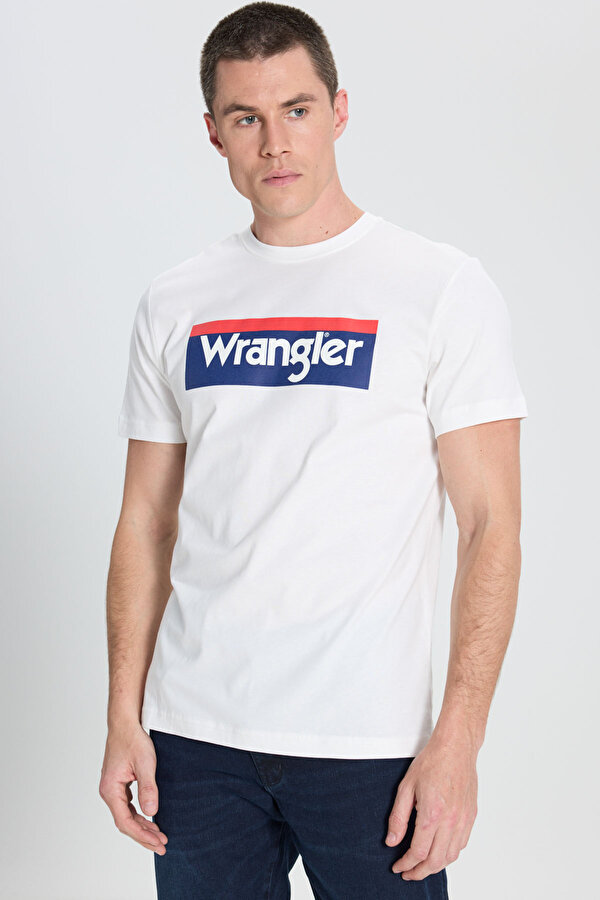 Lightweight SS 3Color Log Beyaz Erkek Kısa Kol T-Shirt