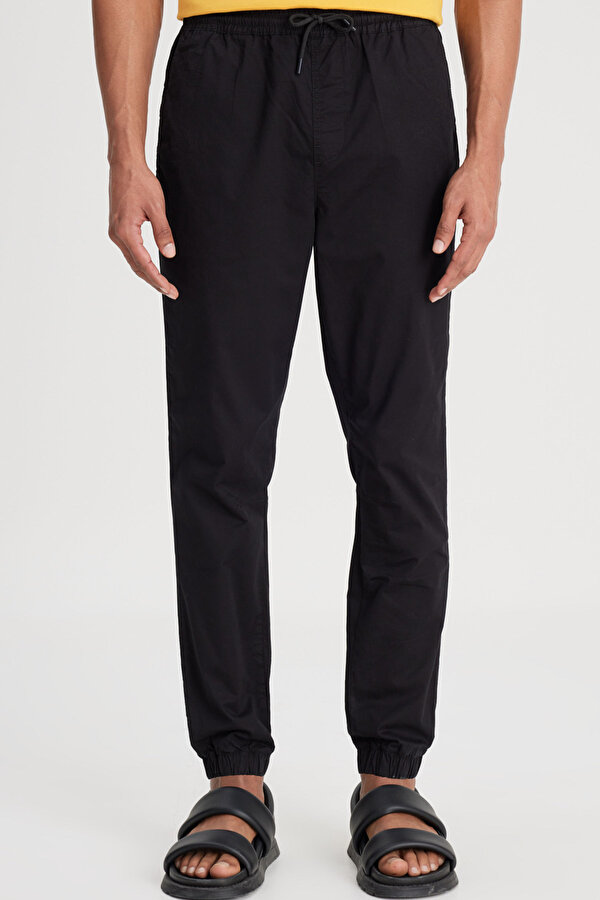 Jogger Non Denim Pantolon Siyah Erkek Pantolon