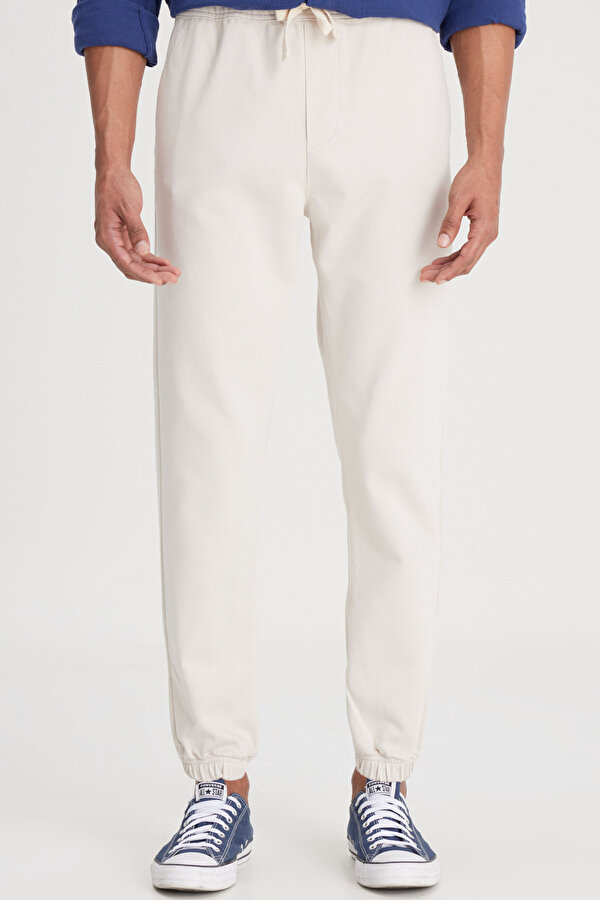 Jogger Örme Pantolon Bej Erkek Pantolon